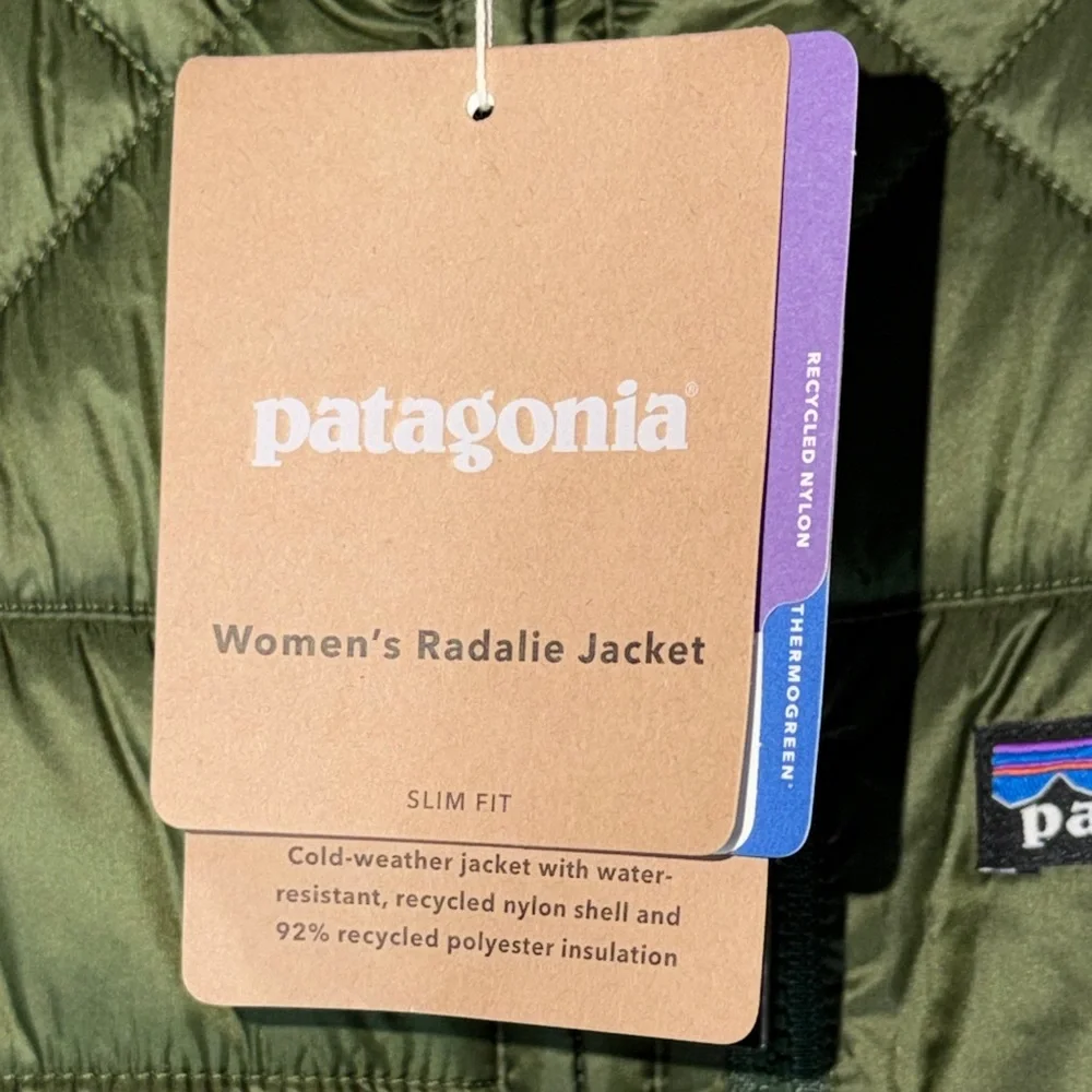 Patagonia Radalie Insulated Jacket - Green - Womens Large - NWT - Picture 2 of 10
